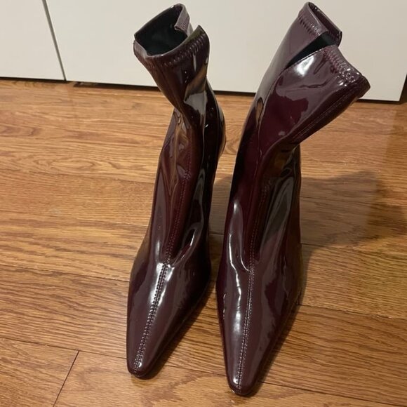 Burgundy Boots Size 9 - Picture 1 of 4